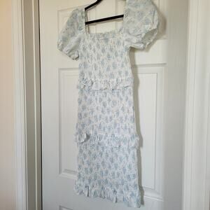 Mable Floral Dress Ruched Fitted